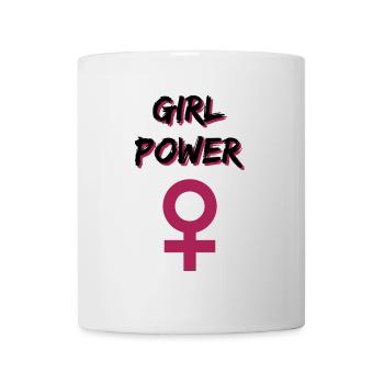 Puissance de la femme avec le symbole de la femme - Mug blanc - blanc - Devant