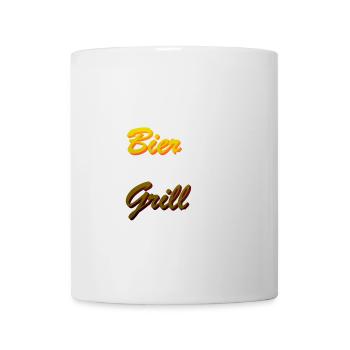 Bier Grill Griller Grillen - Tasse - Weiß - Vorne