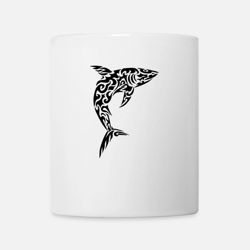 Tribal shark - Mug - white