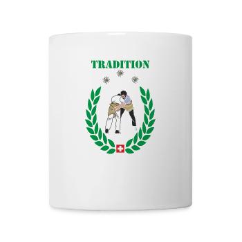 schwinger schwingen tradition - Tasse - Weiß - Vorne