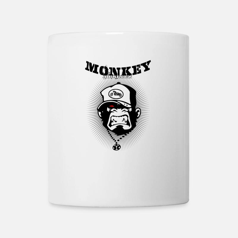 Monkey Businez - Biker - Tasse - Weiß