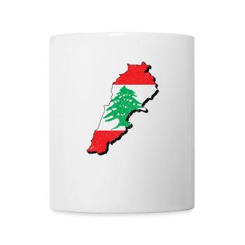 Libanon Libanese Karte Urlaub Reise Geschenk LBN - Tasse - Weiß - Vorne