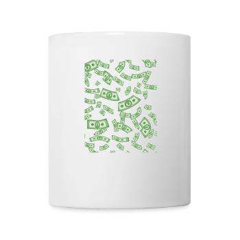 Money Rain - Tasse - Weiß - Vorne