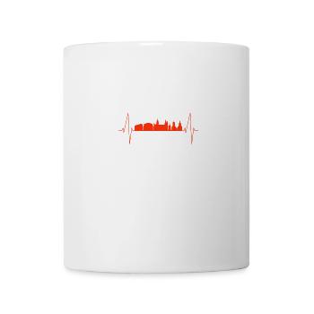 Battements de cœur de Mayence - Mug blanc - blanc - Devant