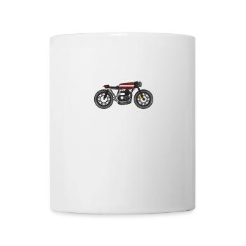 Moto vintage - Mug blanc - blanc - Devant