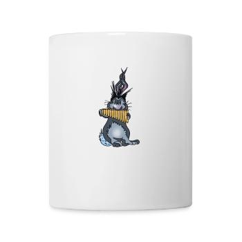 Panpipe lapin - Mug blanc - blanc - Devant