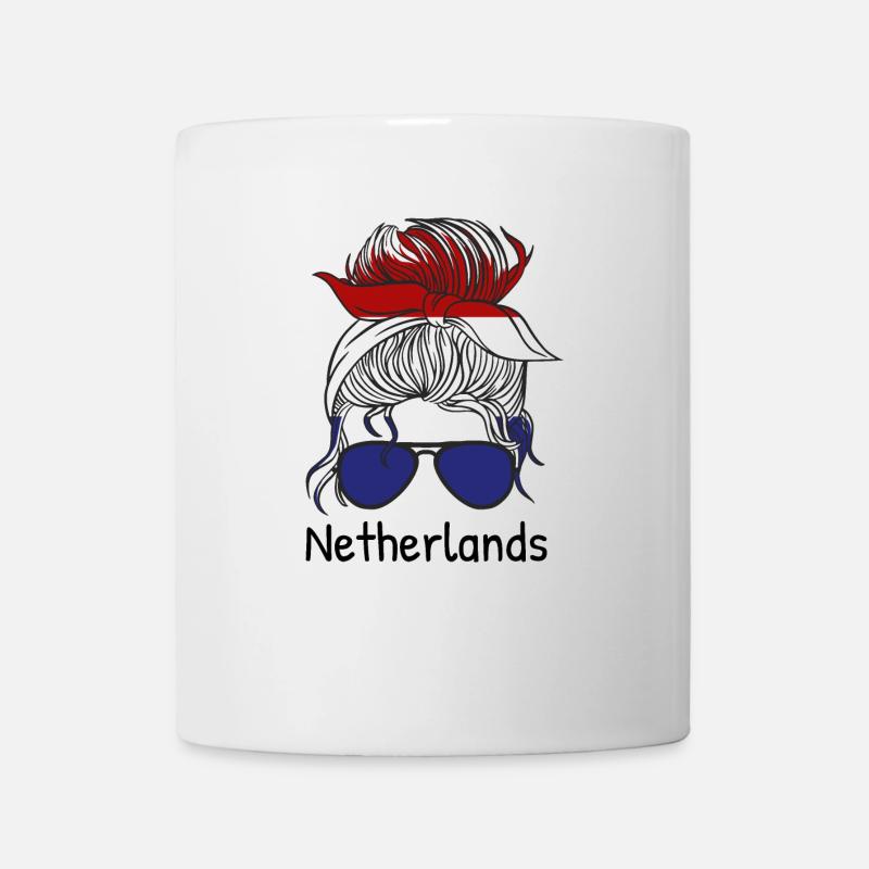 Pays-Bas Drapeau Hollande Drapeau néerlandais - Mug blanc - blanc