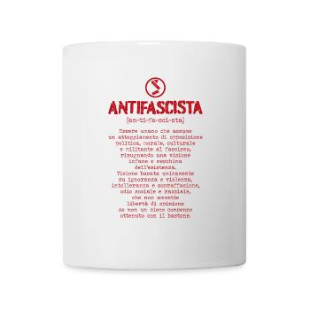 Antifaschistische Definition - Tasse - Weiß - Vorne