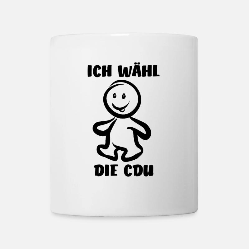Ich wähl die CDU - Wähler - Stimme - Tasse - Weiß