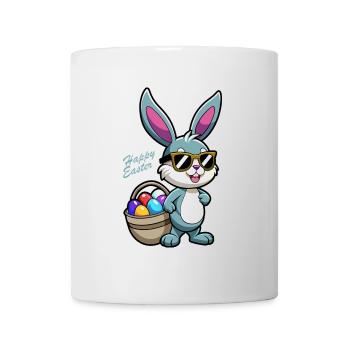 Happy Easter - Osterhase - Osterei - Geschenk - Tasse - Weiß - Vorne