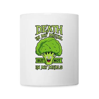 La mort dans mon métal mais pas dans mes repas - Vegan - Mug blanc - blanc - Devant