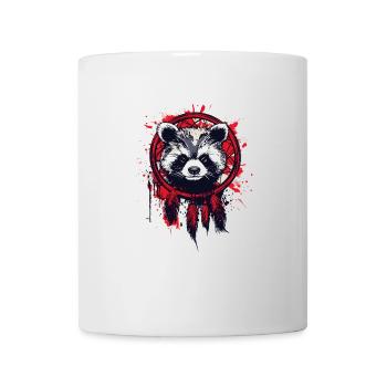 Raccoon and dream catcher - Mug - white - Front