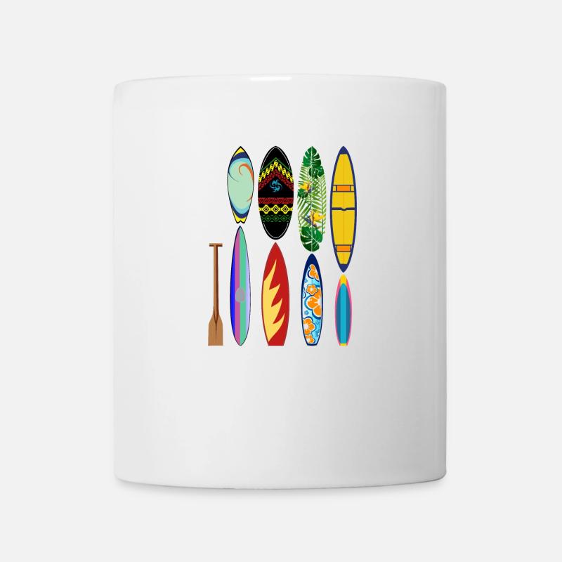 Surfing paddle board - Mug - white