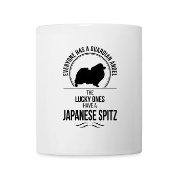 JAPANESE SPITZ Guardian Angel Dogs Dog Wilsigns - Mug - white - Front