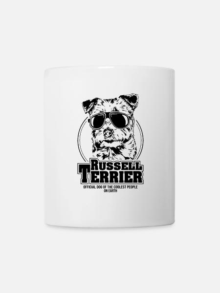 RUSSELL TERRIER coolest people Hundespruch Hunde - Tasse - Weiß