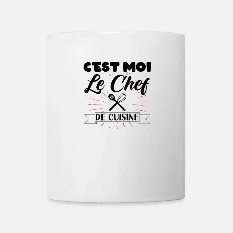 C EST MOI LE CHEF DE CUISINE - Mug blanc - blanc