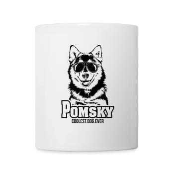POMSKY chien le plus cool de tous les temps Chien disant chien chien - Mug blanc - blanc - Devant