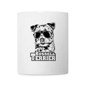 RUSSELL TERRIER cool lunettes de soleil chiens chien - Mug blanc - blanc - Devant