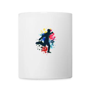 football footballeur attaquant garçons hommes coupe du monde - Mug blanc - blanc - Devant