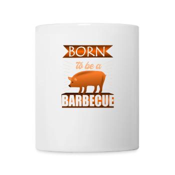 Born to be a barbecue - Mug - white - Front