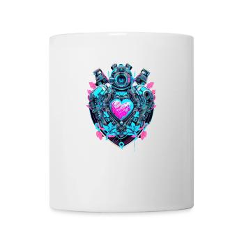 Cœur de cyborg - Mug blanc - blanc - Devant