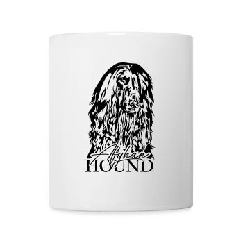 AFGHAN HOUND Portrait Wilsigns Chiens Chien - Mug blanc - blanc - Devant