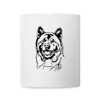 AMERICAN AKITA Hundeportrait Hunde Wilsigns - Tasse - Weiß - Vorne