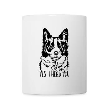 BORDER COLLIE I herd you dog saying Wilsigns - Mug - white - Front