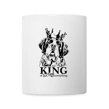 BERNHARDINER King Hundespruch Hunde Wilsigns - Tasse - Weiß - Vorne