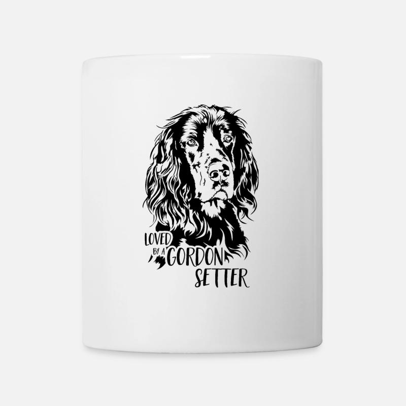 Aimé par un chien Gordon Setter Talking - Mug blanc - blanc
