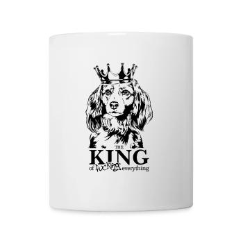 Nederlandse Kooikerhondje Roi de tout chien - Mug blanc - blanc - Devant