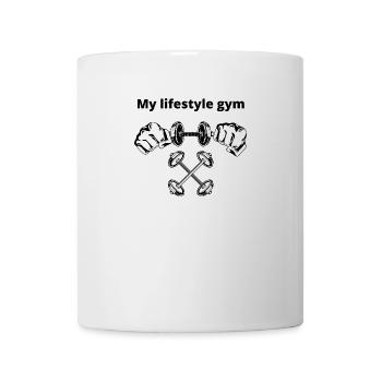 Gym mon style de vie - Mug blanc - blanc - Devant