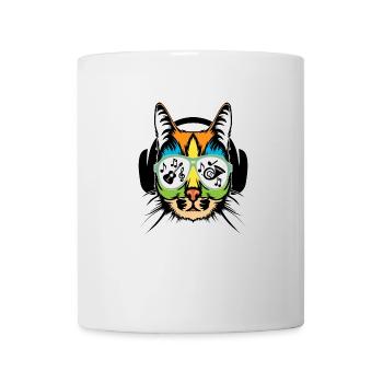 Music Lover Cat - Mug - white - Front