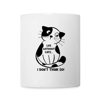 Chat Dire Citation Graphique - Mug blanc - blanc - Devant