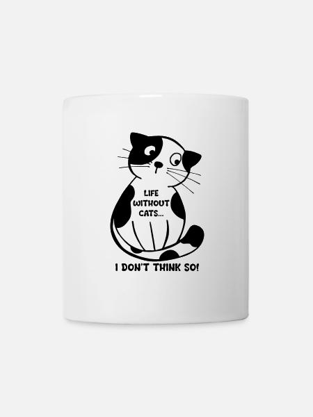 Cat Saying Quote Graphic - Mug - white
