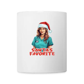 Frohe Weihnachten Krankenschwester - Tasse - Weiß - Vorne