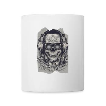 SkullGroove Beats Undead Kopfhörer Metall - Tasse - Weiß - Vorne