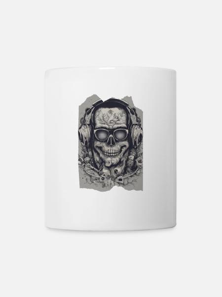 SkullGroove Beats Undead Kopfhörer Metall - Tasse - Weiß