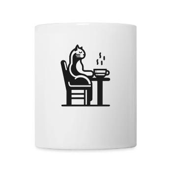 Kaffe-Katze - Tasse - Weiß - Vorne