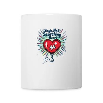 Single! Not Searching - Mug - white - Front