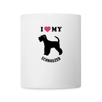 Ich liebe meinen Schnauzer - Tasse - Weiß - Vorne