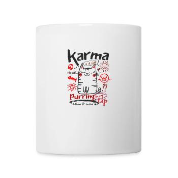 Karma is a Cat - Mug - white - Front