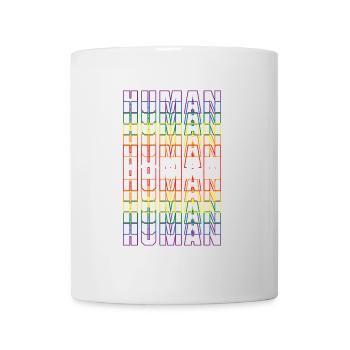 HUMAN LGBTQ+ - Tasse - Weiß - Vorne
