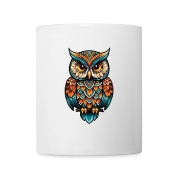 Owl Neo Traditional - Mug - white - Front