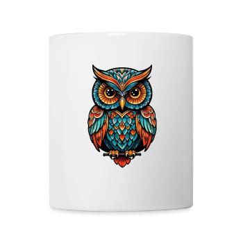 Owl Neo Traditional - Mug - white - Front