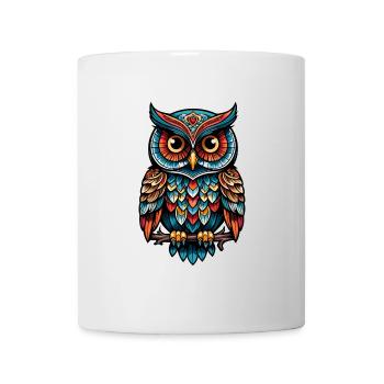 Owl Neo Traditional - Mug - white - Front