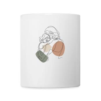 Mother with child baby - Mug - white - Front