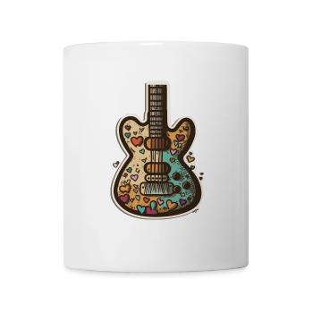 Strumming Love: A Heartwarming and Humorous Guitar - Mug - white - Front