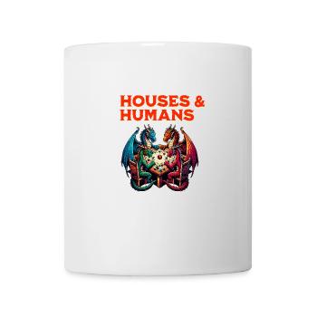 Houses & Humans, funny, RPG - Mug - white - Front