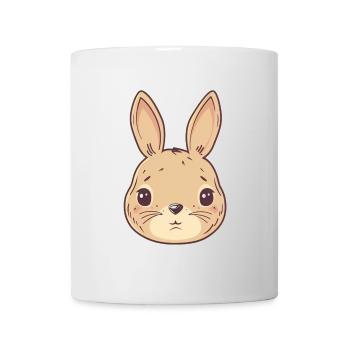 Hasenzahn Hoppelhase Osterhase - Tasse - Weiß - Vorne
